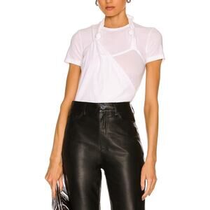 Helmut Lang Modern Cream Techno Knot Tee Size S